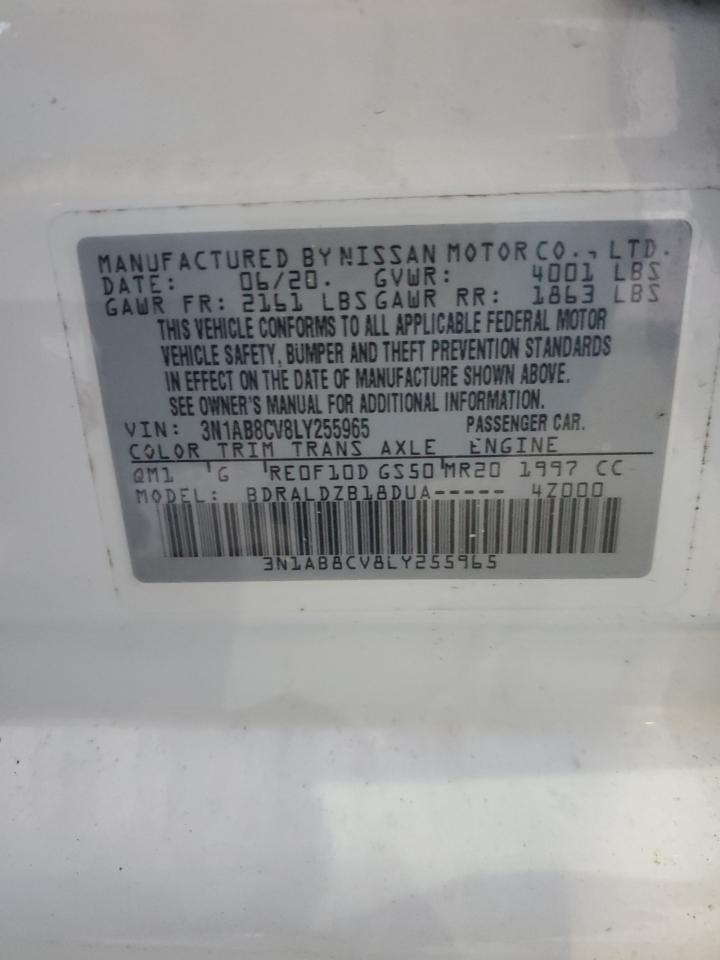 2020 Nissan Sentra Sv VIN: 3N1AB8CV8LY255965 Lot: 53237455