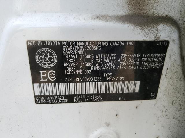 2013 TOYOTA RAV4 LIMITED