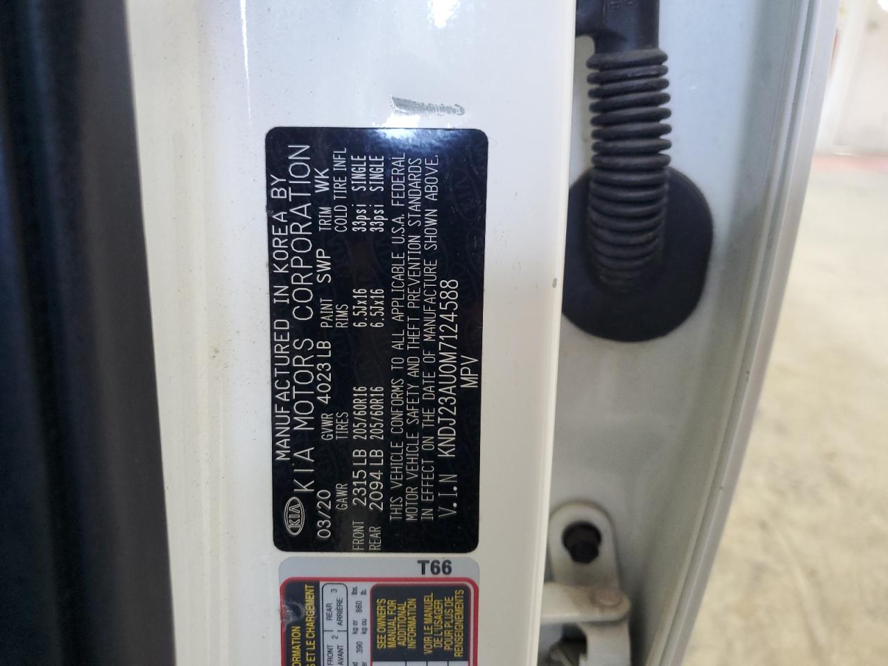 2021 Kia Soul Lx VIN: KNDJ23AU0M7124588 Lot: 52511855