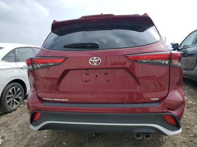  TOYOTA HIGHLANDER 2023 Czerwony