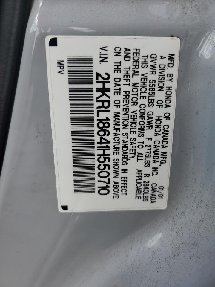 2001 Honda Odyssey Ex VIN: 2HKRL18641H550710 Lot: 54728385