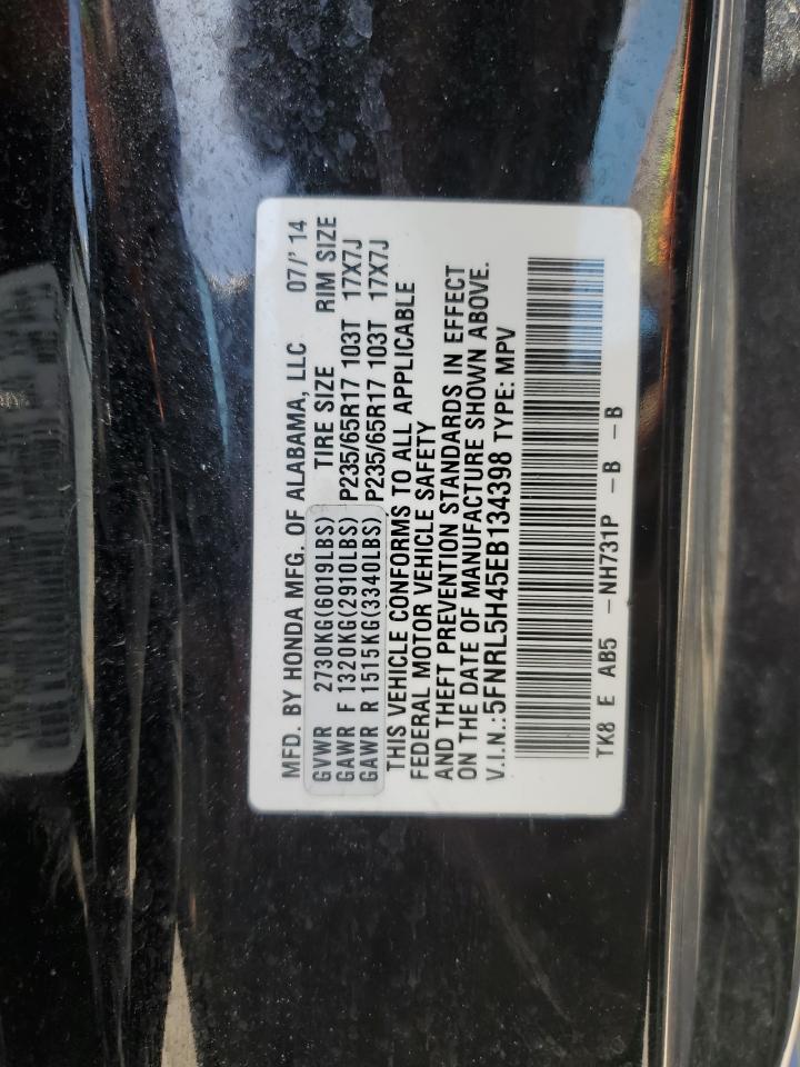 2014 Honda Odyssey Ex VIN: 5FNRL5H45EB134398 Lot: 54751965