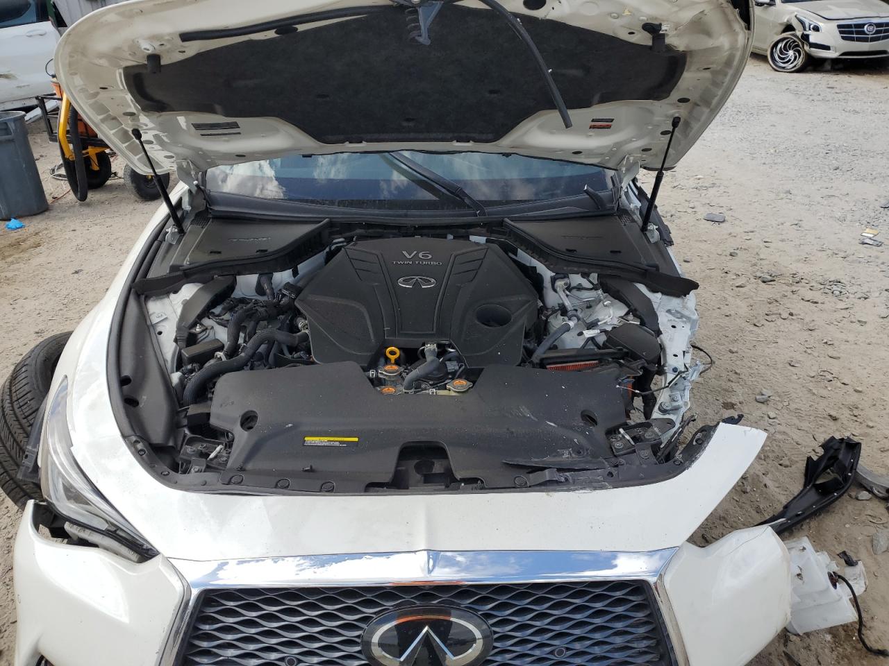 2021 Infiniti Q60 Luxe VIN: JN1EV7KK3MM411019 Lot: 55130715