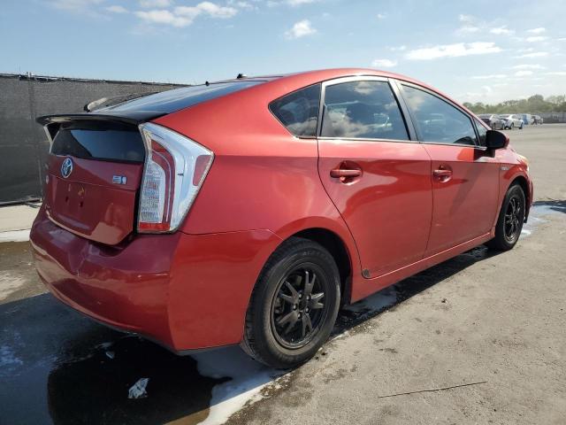  TOYOTA PRIUS 2015 Czerwony