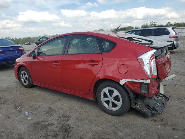  TOYOTA PRIUS 2015 Czerwony
