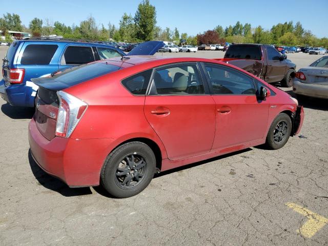 Hatchbacks TOYOTA PRIUS 2013 Red