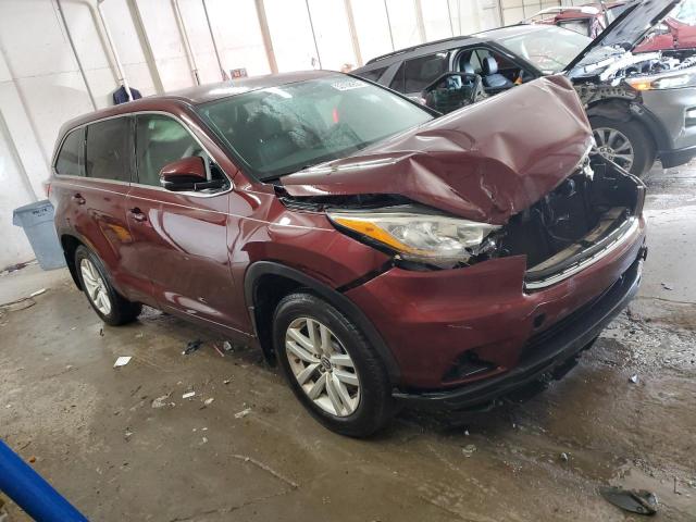  TOYOTA HIGHLANDER 2016 Burgundy