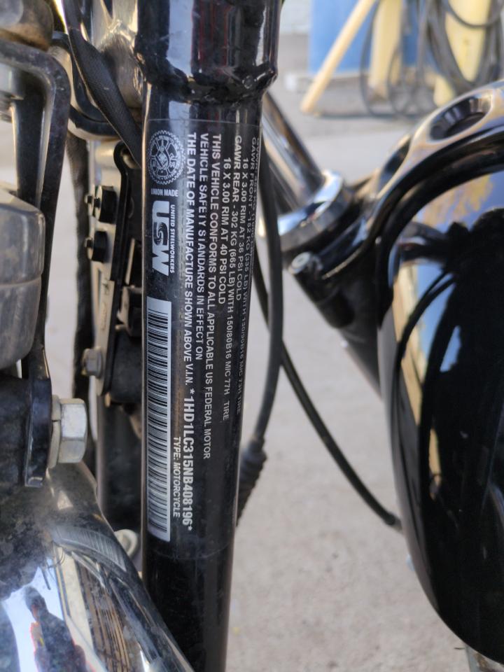 2022 Harley-Davidson Xl1200 X VIN: 1HD1LC315NB408196 Lot: 52316005