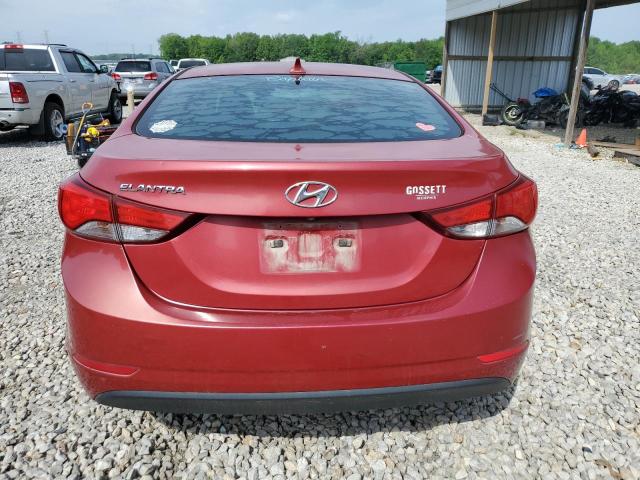  HYUNDAI ELANTRA 2015 Красный