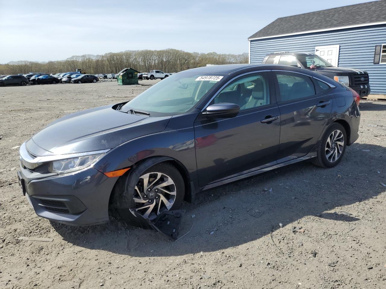 2017 Honda Civic Ex en Venta en Assonet, MA - Front End