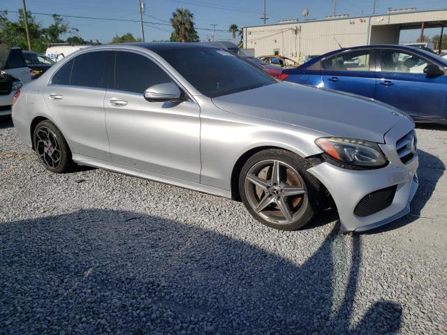 Sedans MERCEDES-BENZ C-CLASS 2015 Srebrny