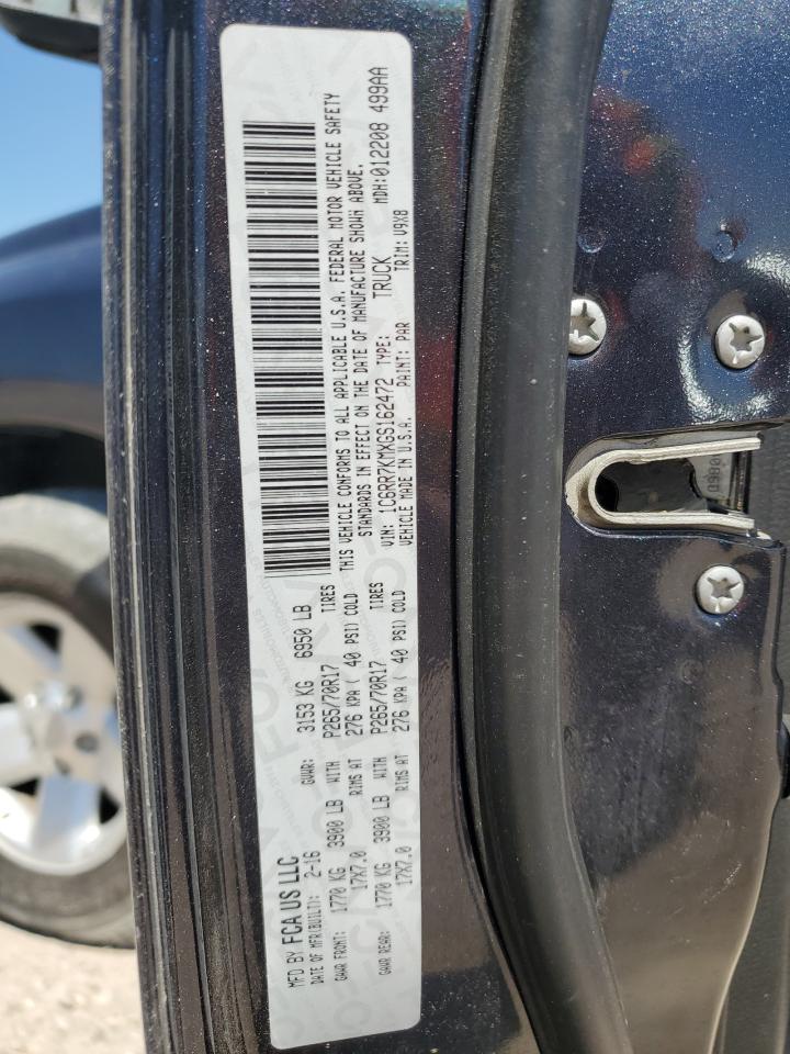 2016 Ram 1500 St VIN: 1C6RR7KMXGS162477 Lot: 51998635