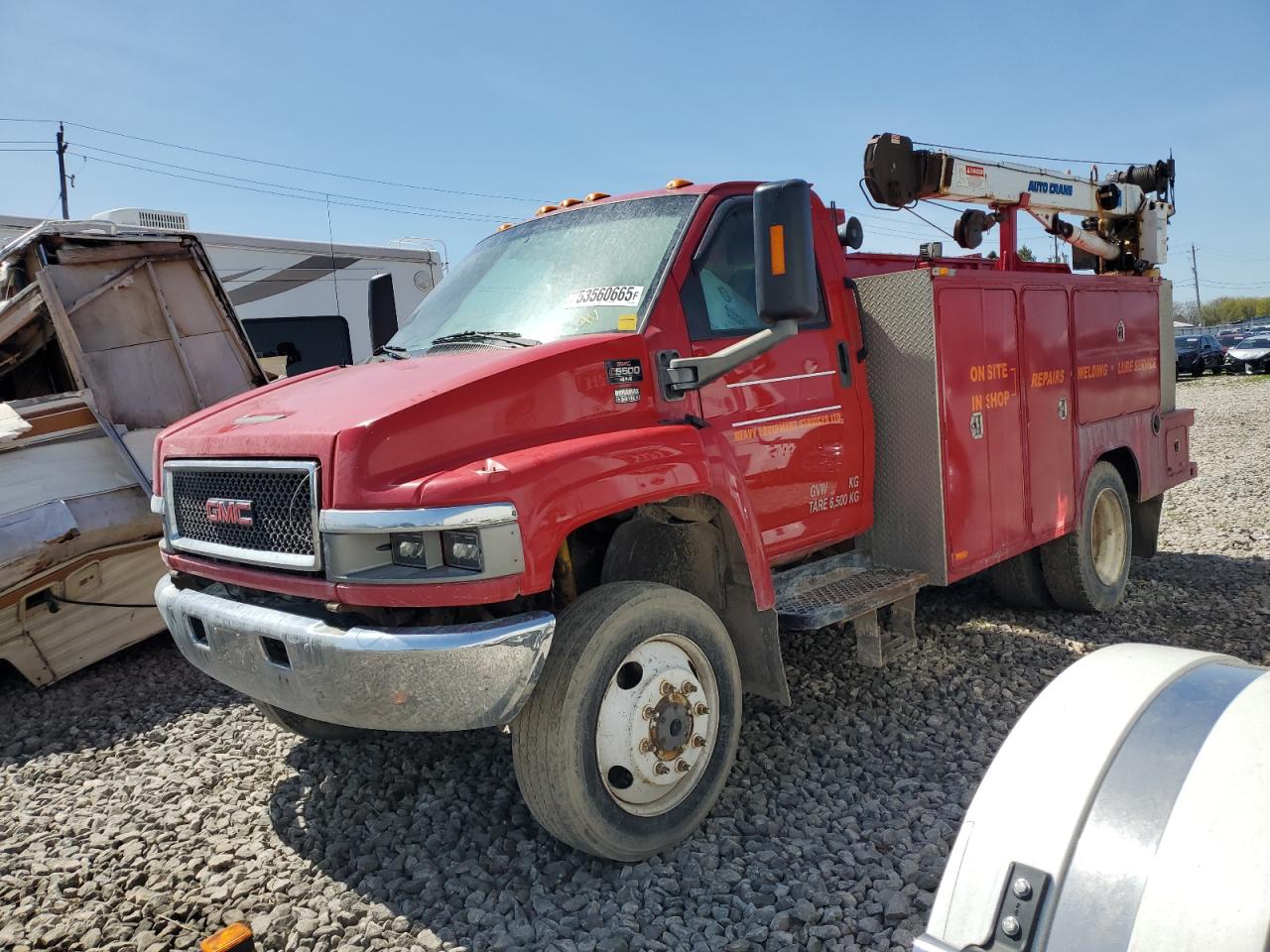 2006 Gmc C5500 C5C042 na sprzedaż w London, ON - Burn
