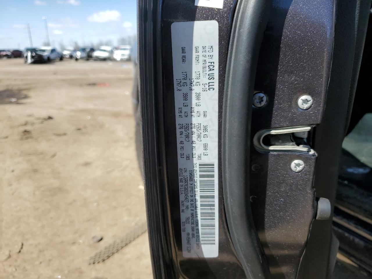 2016 Ram 1500 St VIN: 1C6RR7KG8GS345427 Lot: 52315745