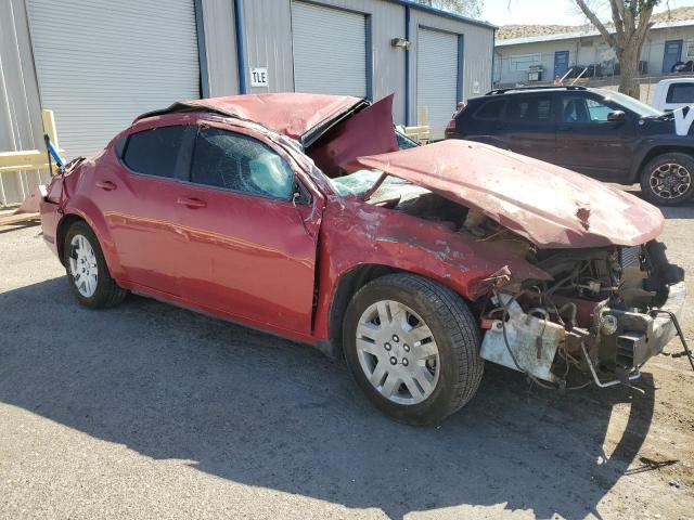 Седани DODGE AVENGER 2014 Червоний