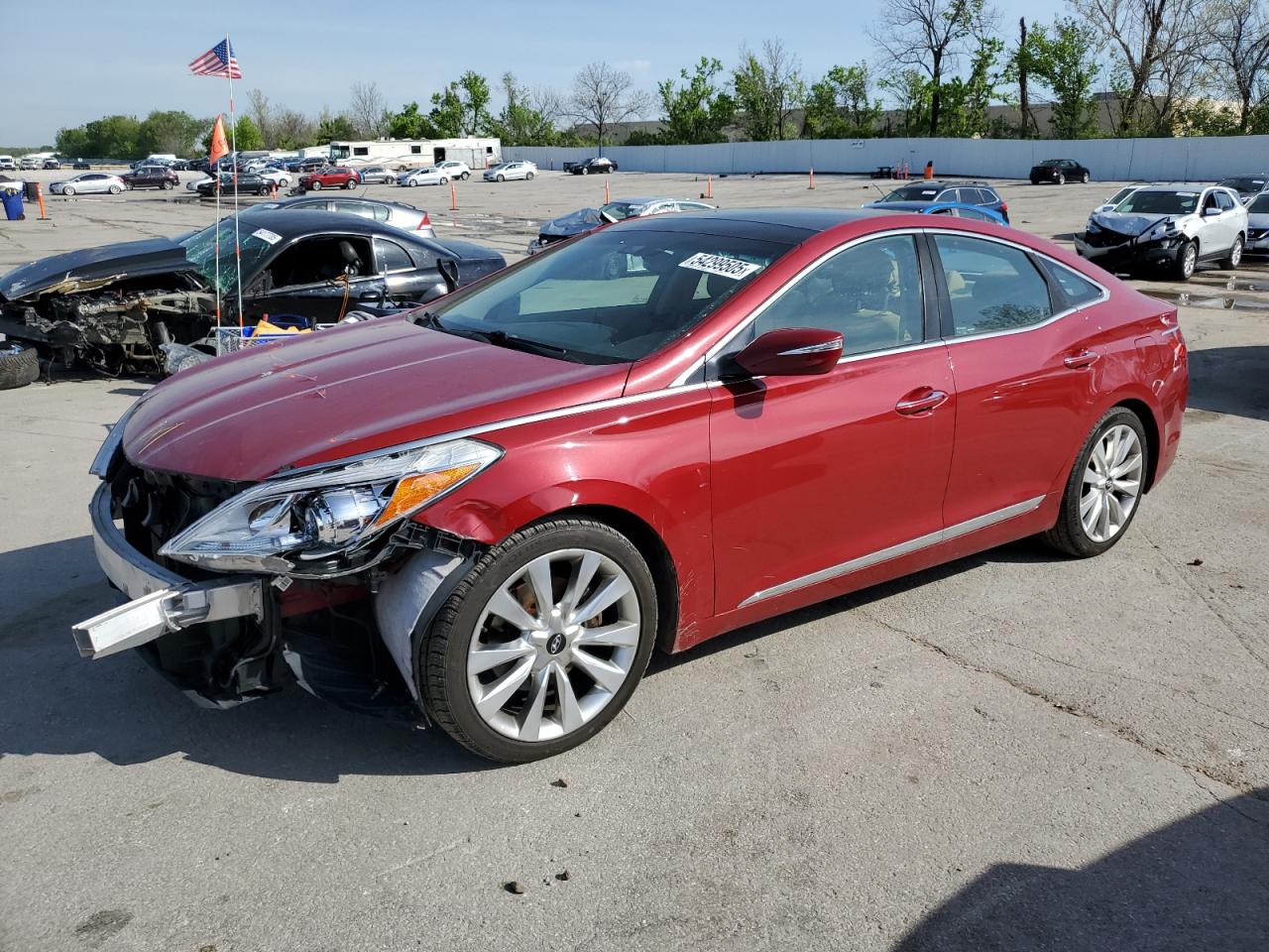 2013 Hyundai Azera Gls na sprzedaż w Bridgeton, MO - Front End