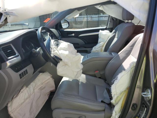  TOYOTA HIGHLANDER 2017 Сharcoal