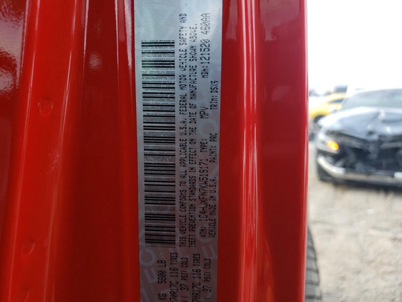 2019 Jeep Wrangler Unlimited Rubicon VIN: 1C4HJXFN7KW519171 Lot: 55527105