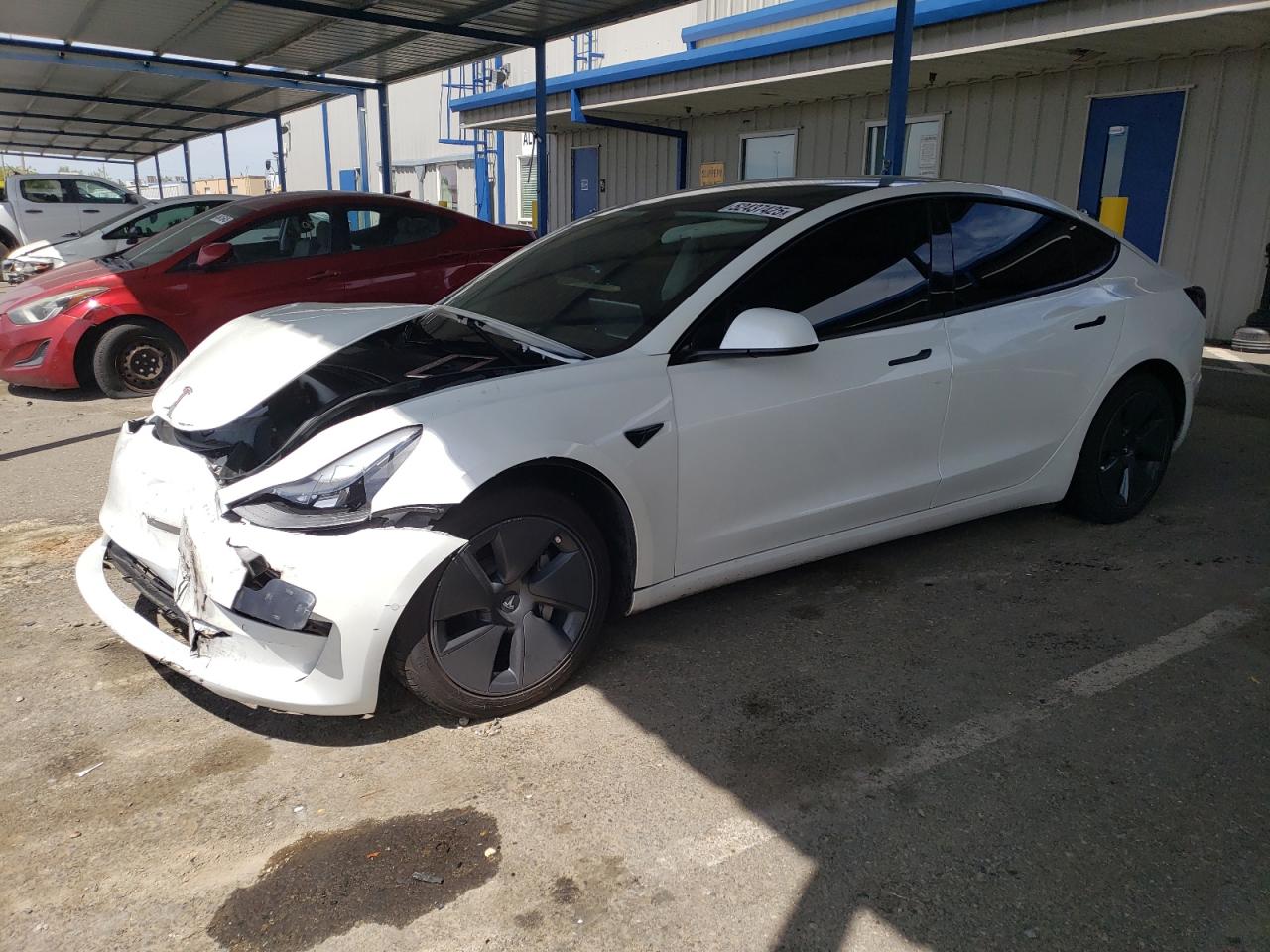 2022 TESLA ALL OTHER WHITE VIN: 5YJ3E1EA2NF114192