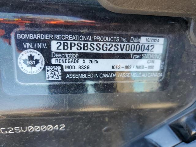 2025 SKIDOO RENEGADE