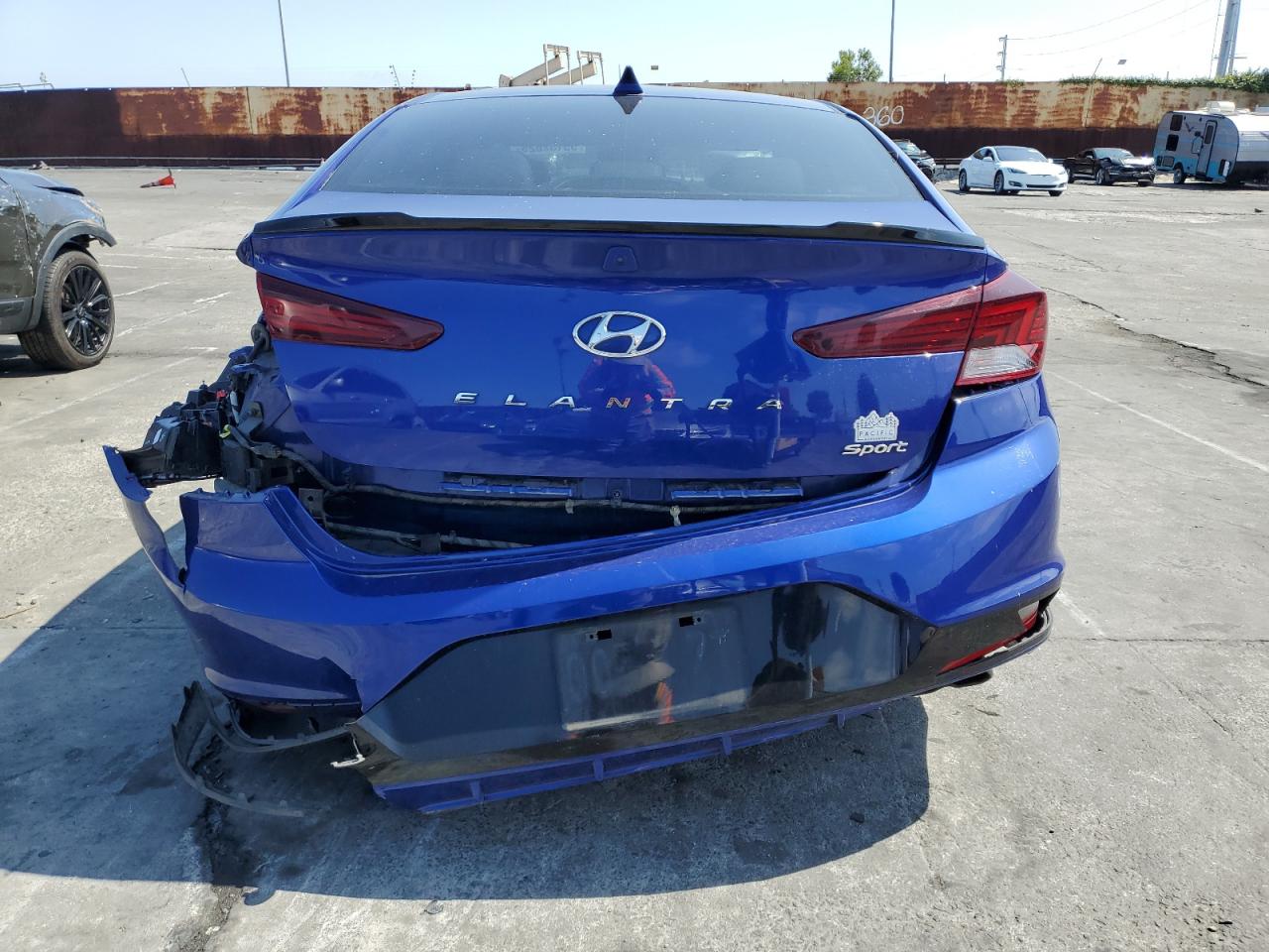 2019 Hyundai Elantra Sport VIN: KMHD04LB6KU869859 Lot: 55132625