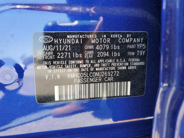2022 HYUNDAI IONIQ LIMITED  