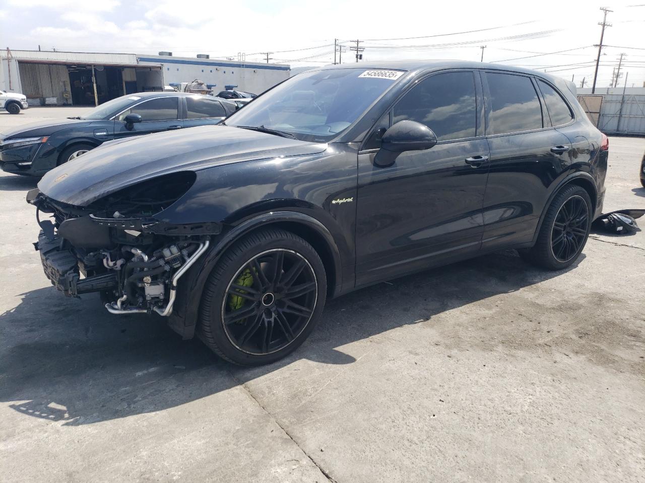 2017 Porsche Cayenne Se Hybrid Platinum de vânzare în Sun Valley, CA - Front End