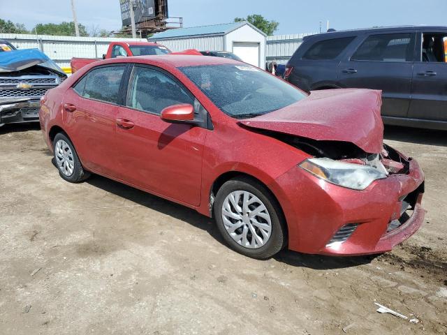 Sedans TOYOTA COROLLA 2016 Burgundy
