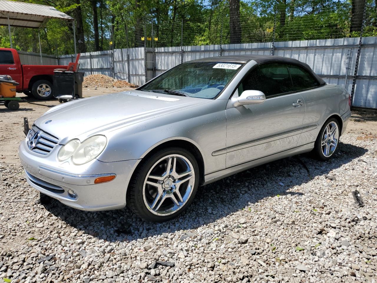 2004 MERCEDES-BENZ CLK-CLASS SILVER VIN: WDBTK65G34T016180