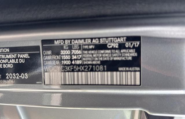 2017 MERCEDES-BENZ G 550