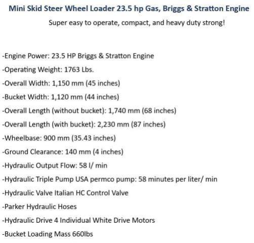 2025 'OTHER HEAVY EQUIPMENT' SKID STEER