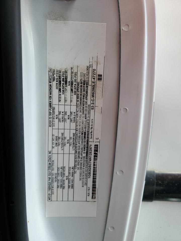 2022 Chevrolet Express G3500 VIN: 1GB3GSC74N1282971 Lot: 51222655