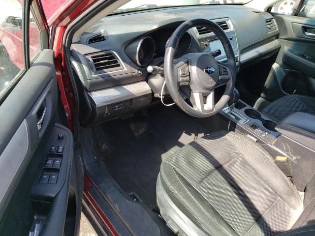  SUBARU OUTBACK 2016 Czerwony