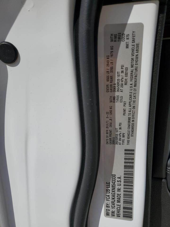 2022 Jeep Grand Cherokee L Laredo VIN: 1C4RJKAGXN8543330 Lot: 54713745