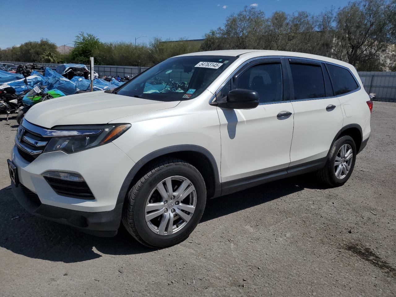 2016 Honda Pilot Lx продається в Las Vegas, NV - Burn - Interior