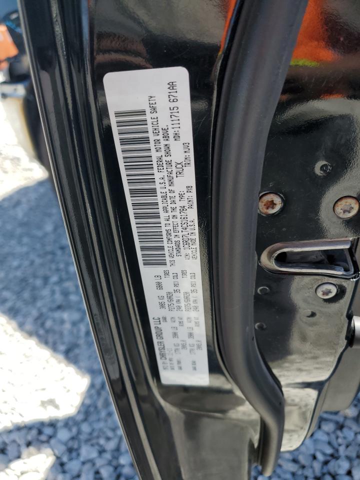 2012 Dodge Ram 1500 Slt VIN: 1C6RD7LT4CS161784 Lot: 54168965