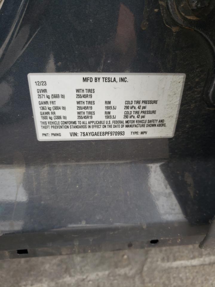 2023 Tesla Model Y VIN: 7SAYGAEE8PF970993 Lot: 53265135