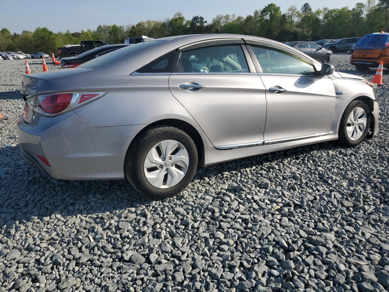 2013 Hyundai Sonata Hybrid silver null hybrid KMHEC4A47DA088529 photo #4