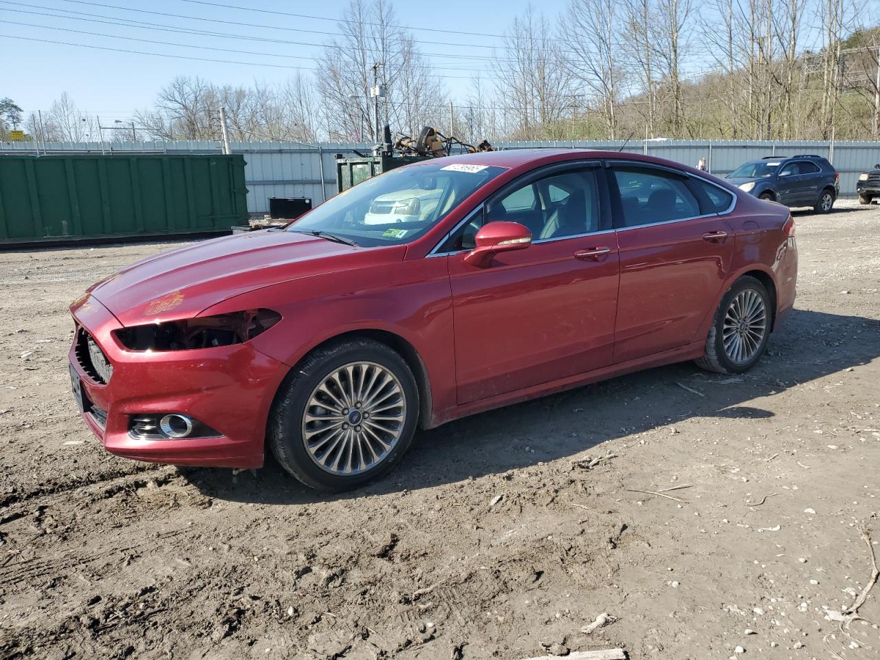 2016 Ford Fusion Titanium للبيع في Hurricane، WV - Front End