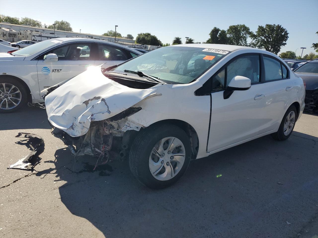 2013 Honda Civic Lx VIN: 19XFB2F54DE237994 Lot: 55116475
