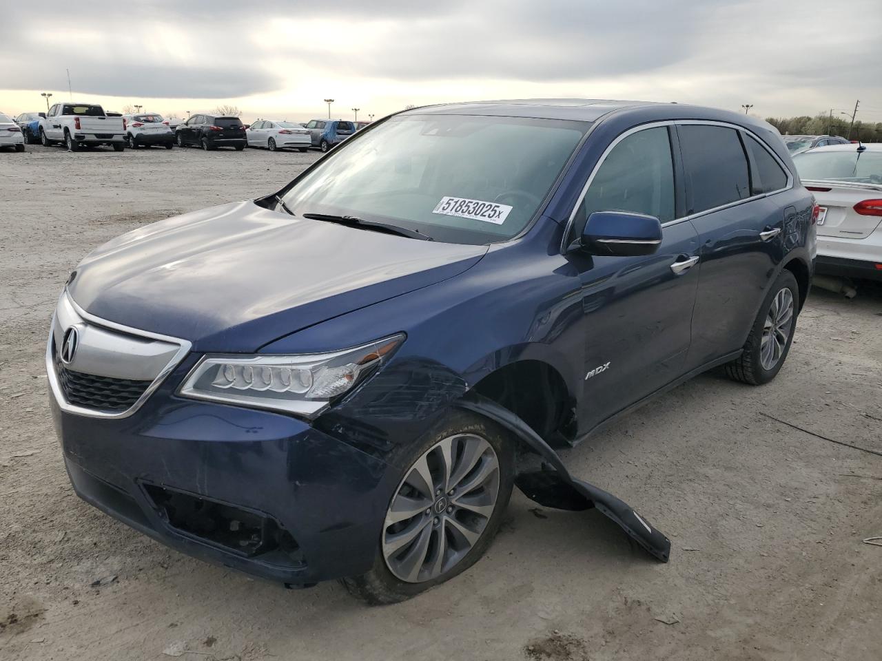 2015 Acura Mdx Technology للبيع في Indianapolis، IN - Front End