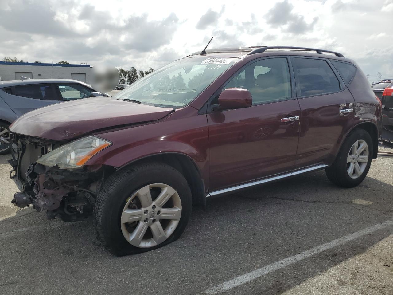 2007 Nissan Murano Sl продається в Rancho Cucamonga, CA - Front End