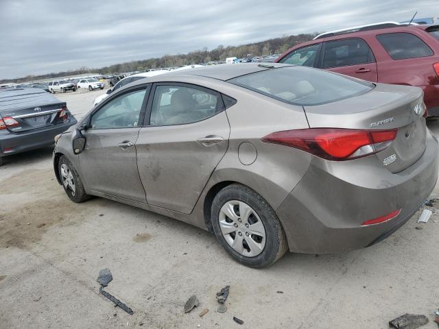 Sedans HYUNDAI ELANTRA 2016 tan