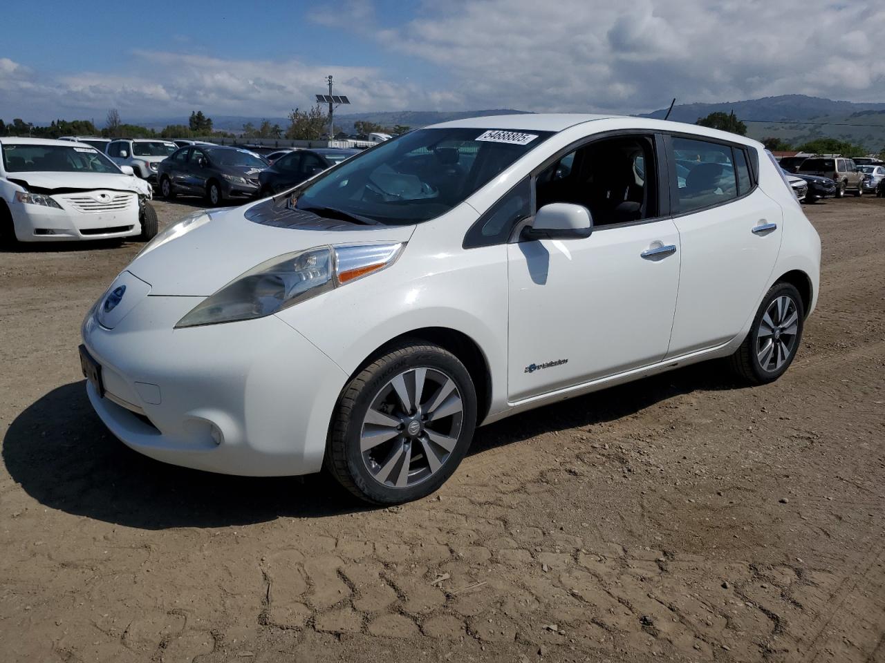 2015 Nissan Leaf S en Venta en San Martin, CA - Side