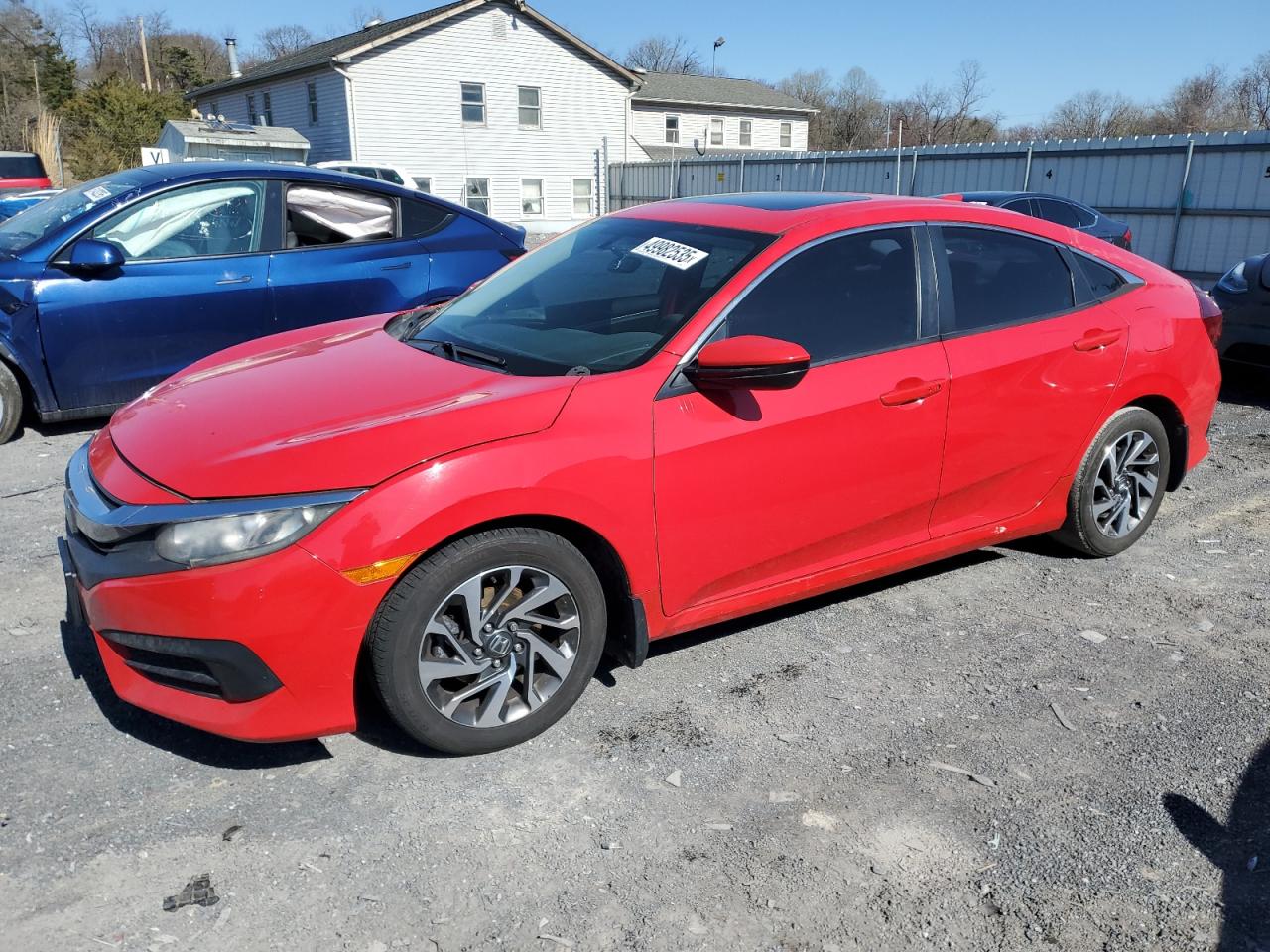 2017 Honda Civic Ex de vânzare în York Haven, PA - Hail