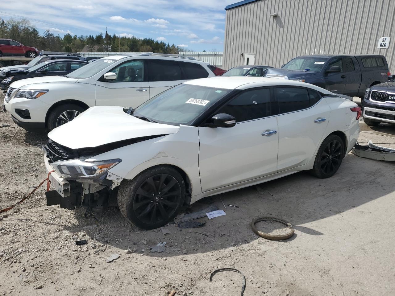 2017 Nissan Maxima 3.5S продається в Franklin, WI - Front End