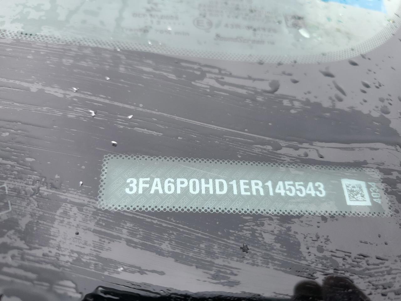 2014 Ford Fusion Se VIN: 3FA6P0HD1ER145543 Lot: 53096735