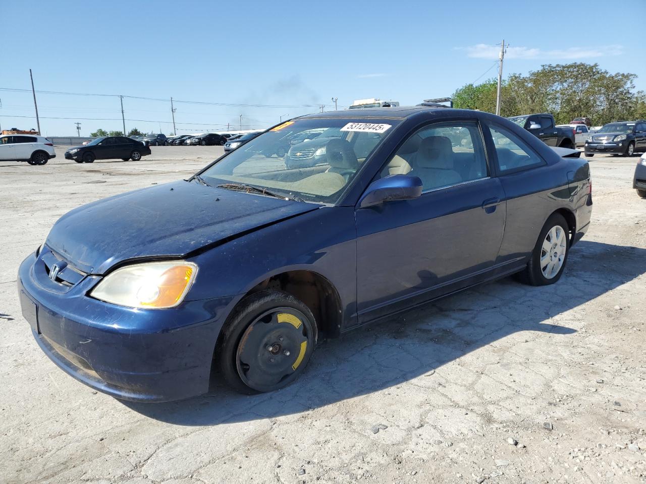 2002 Honda Civic Ex na sprzedaż w Oklahoma City, OK - All Over