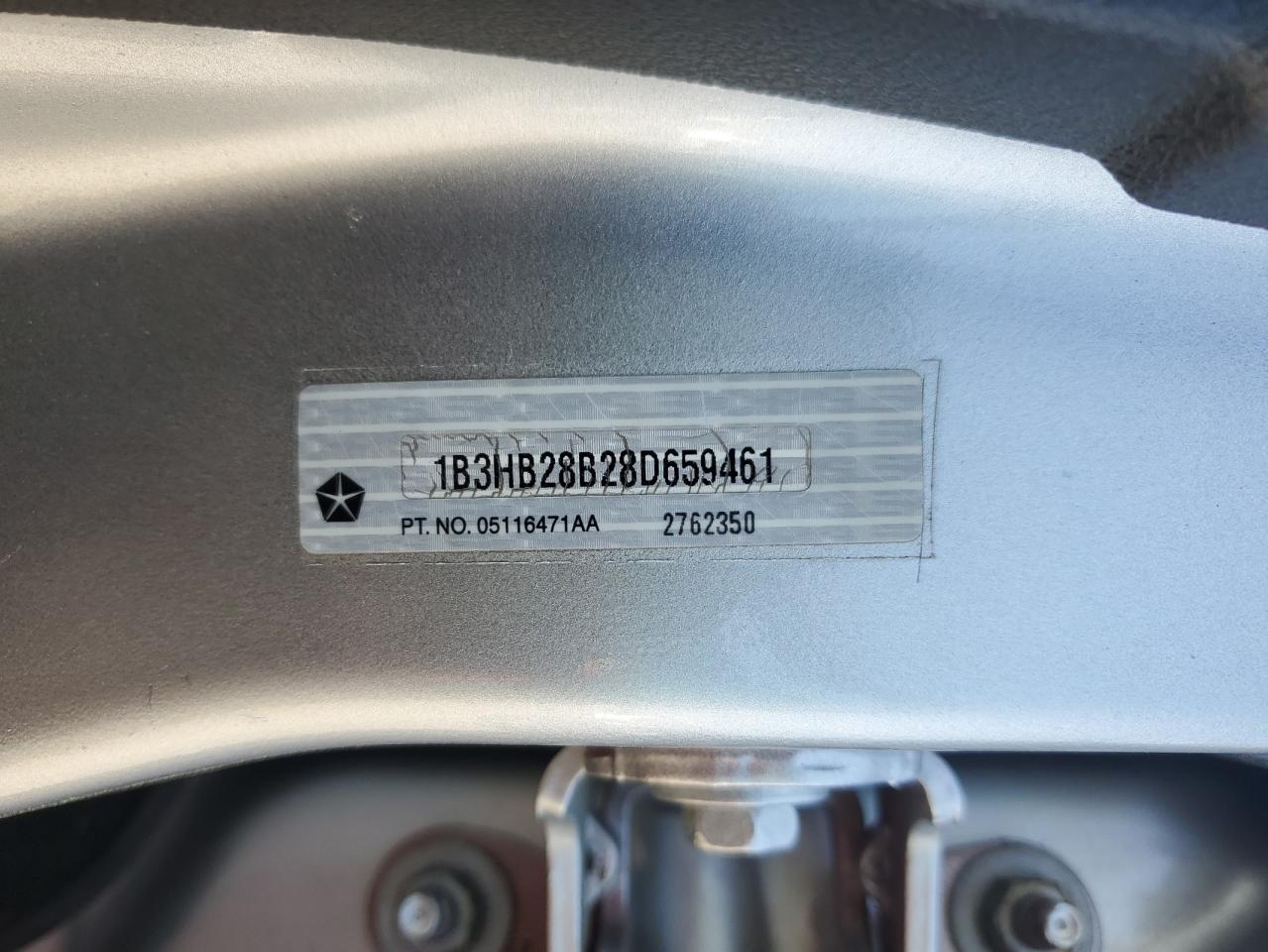 2008 Dodge Caliber VIN: 1B3HB28B28D659461 Lot: 54207125