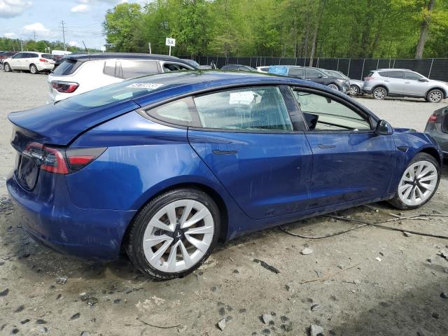 TESLA MODEL 3 2022 Blue
